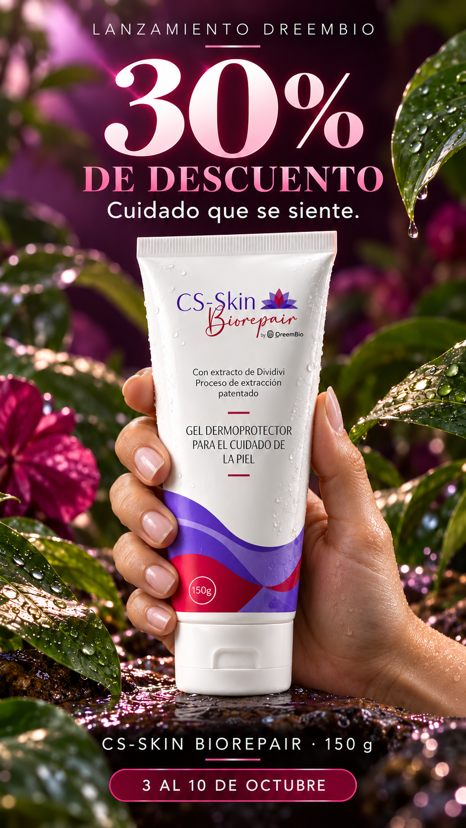 Lanzamiento DreemBio: 30% de descuento en CS-Skin Biorepair de 150 g, del 3 al 10 de octubre